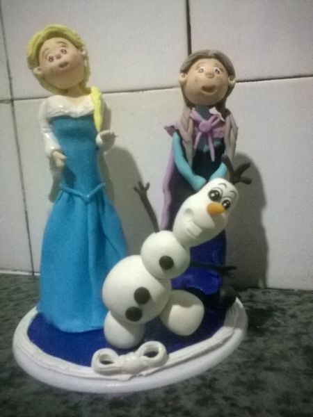 Elsa, Anna e Olaf tema Frozen